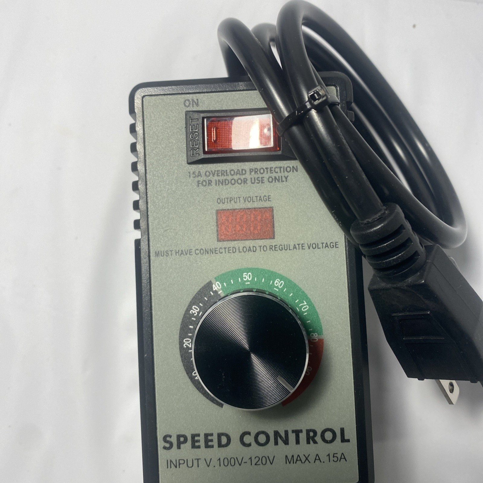 AC Motor Speed Controller 100V-120V 15A Variable Speed Regulator for Router
