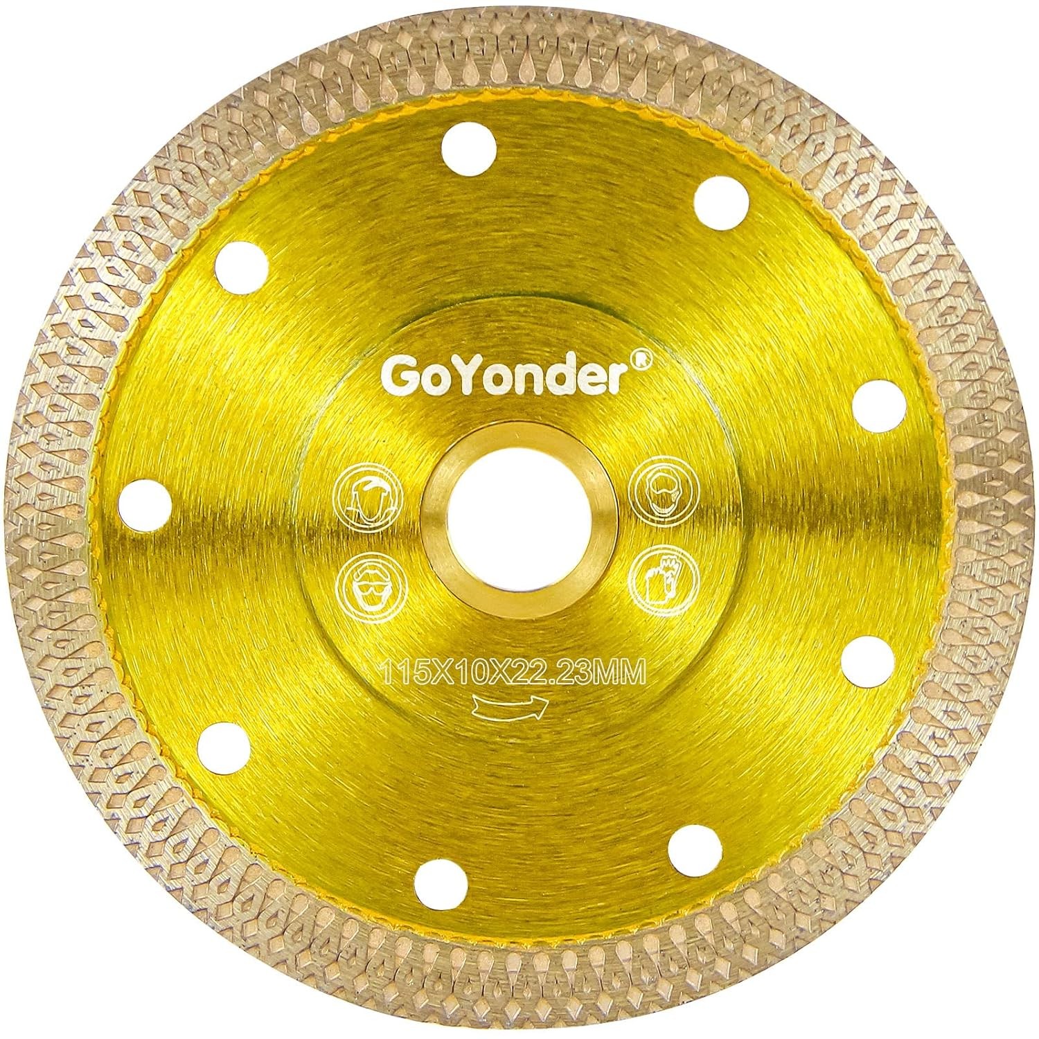 4.5" D115mm Super Thin Diamond Ceramic Saw Blade Porcelain Tile Cutter