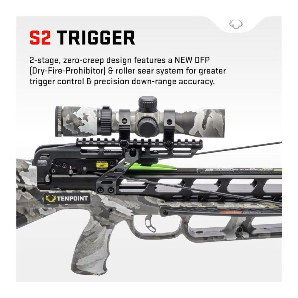 TenPoint Turbo X RangeMaster 100 Vektra Camo Crossbow Scope with ACUslide System