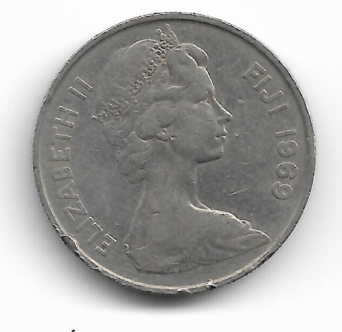 Fiji 10 Cents 1969 KM# 30