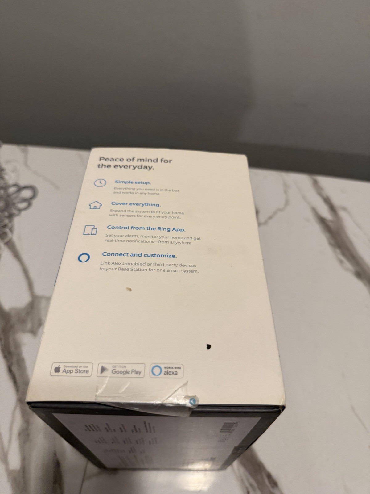 Ring Alarm Home Security Kit White, Wireless Wi-Fi, Alexa Compatible, App