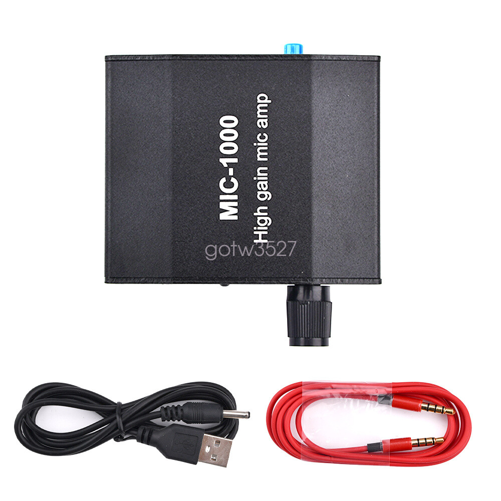 Microphone Amplifier Mic Audio Amp High Gain 1000 Times Amplification Accessory