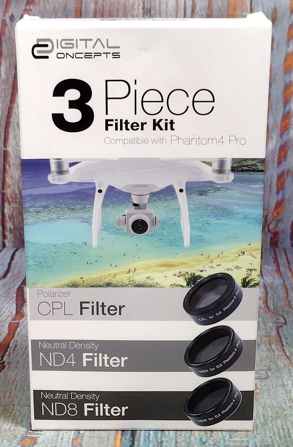 Digital Concepts 3 Piece Filter Kit Compatible with Phantom4-Pro - NEW