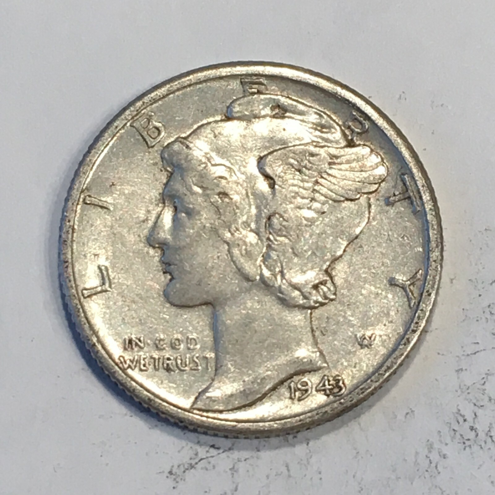 1943-D Mercury Dime - High Quality Scans #L881
