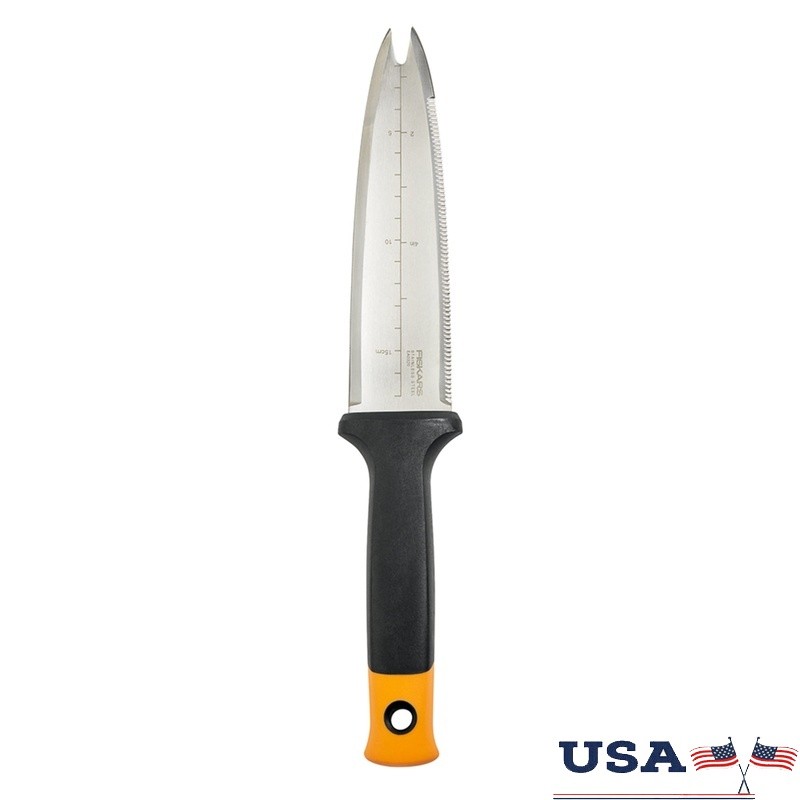 Hori Hori Garden Knife Tool Dual Edged Stainless Steel Weeding Planting Sheath