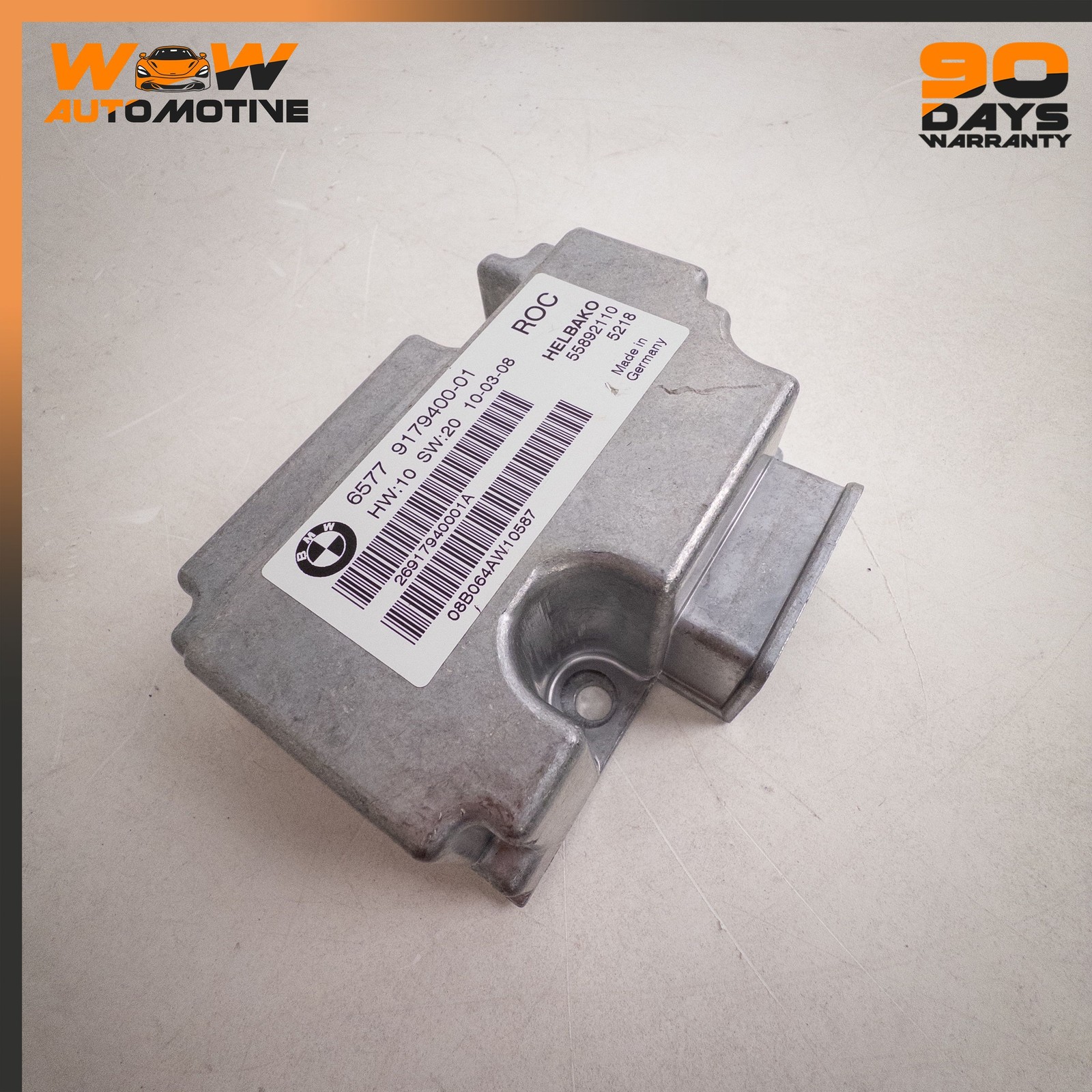 06-10 BMW E64 M6 M3 650i CONVERTIBLE ROLLOVER PROTECTION CONTROL MODULE UNIT OEM