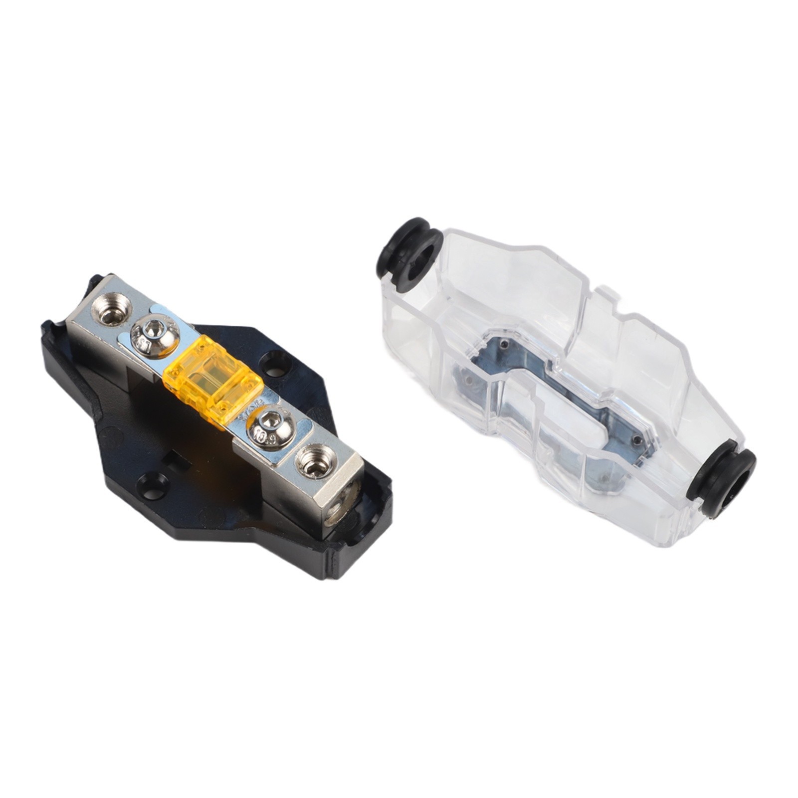 Brass Fuse Holder 40A with High Temperature Polycarbonate Base for Amplifiers