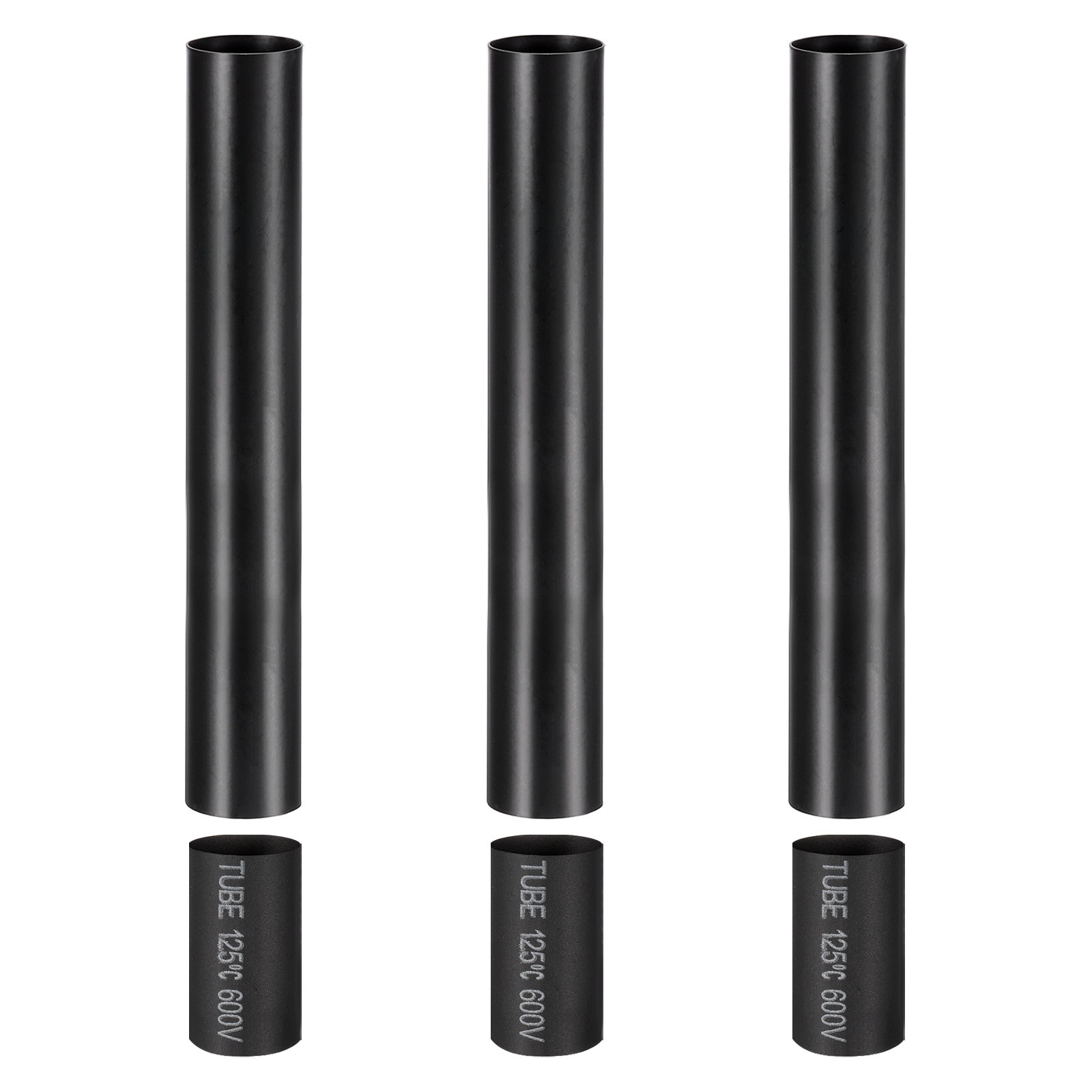 3 Pcs 6" Tall Metal E12 Candle Covers Sleeves Black