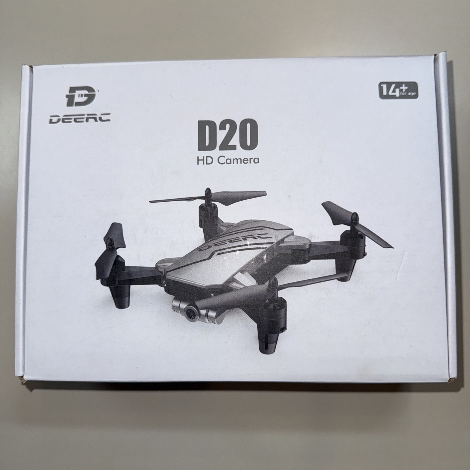 DEERC D20 Mini Drone with 720P HD FPV Camera for Kids 360 Flips Silver