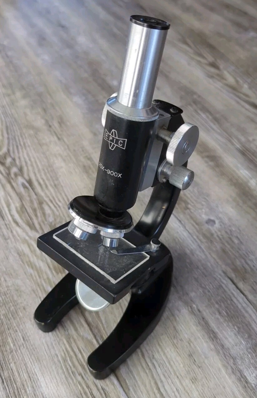 Vintage Epic Reflector Microscope 25X - 900X Made in Japan