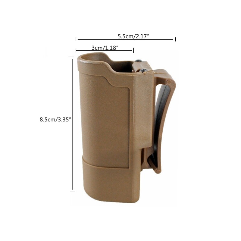 Tactical Flashlight Pouch Torch Holder Quick Release Belt Clip Camping Holster
