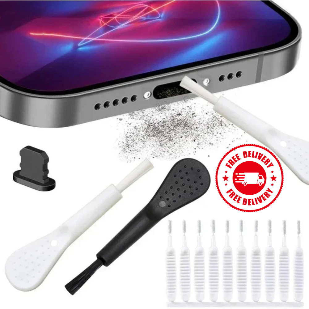 Phone Charging Port & Speaker Cleaning Kit Brush for iPhone Samsung Xiaomi