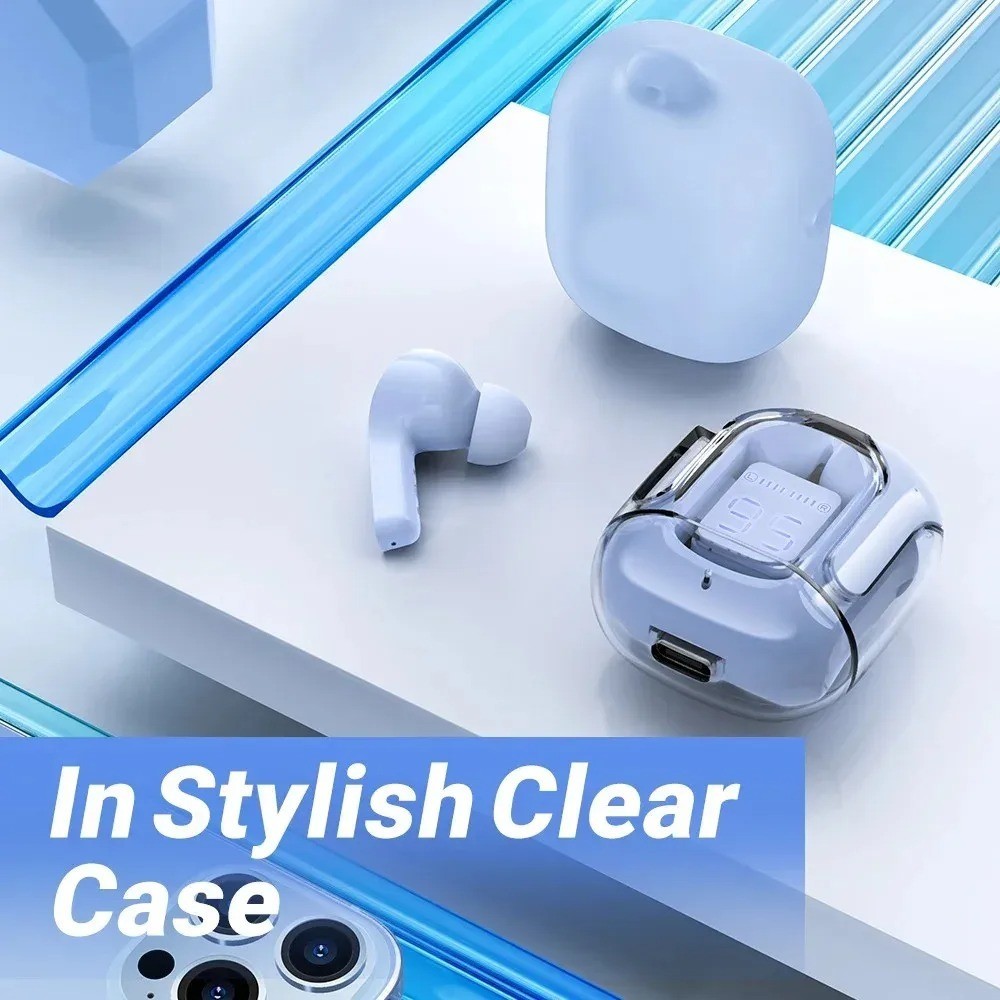 T2 TWS Wireless Bluetooth Earbuds HiFi Stereo LED Display Charging Case Mic