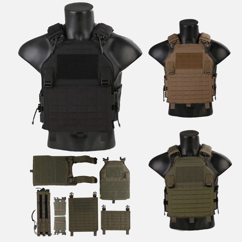 EMERSON LVAC ASSAULT Plate Carrier Vest W/ ROC Quick Released Combat Molle Vest