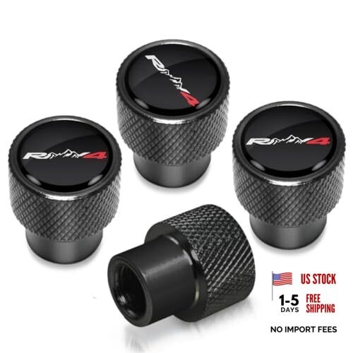 4PCS Tire Valve Stem Caps Compatible withAV4 Auto Accessories, Aluminum Tire R