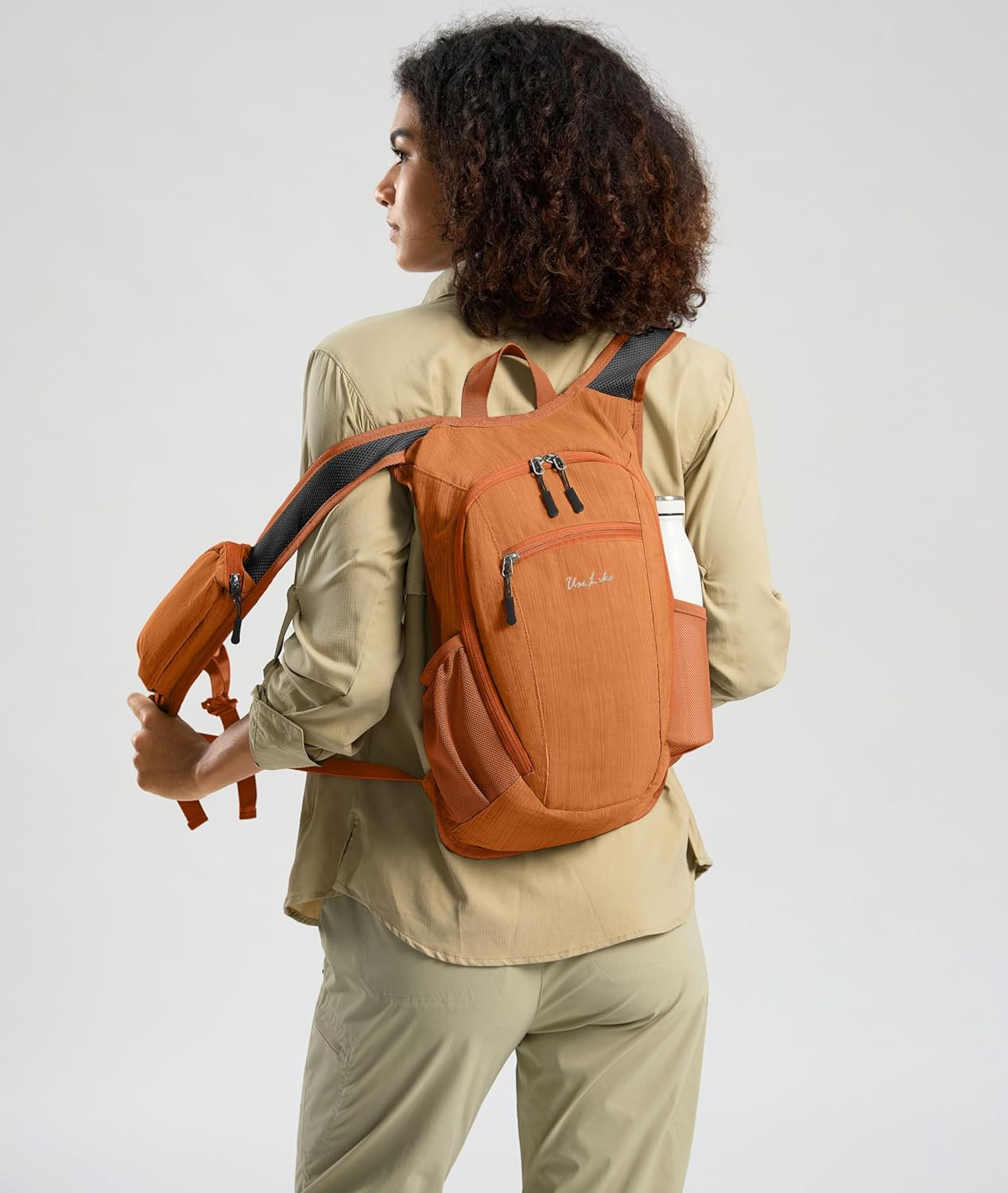 10L Lightweight Packable Hiking Backpack for Travel - Unisex (Orange)