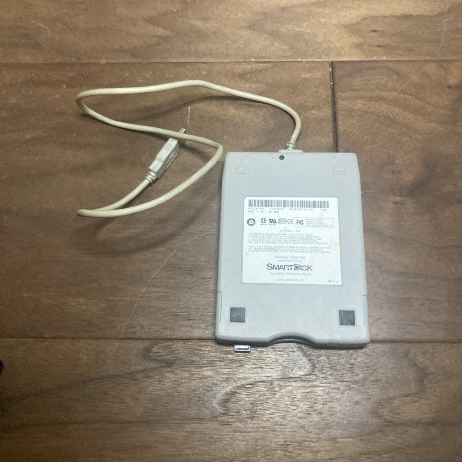 Smart Disk Mitsumi D353FUE USB External Floppy Disk Drive FDUSB-TM2