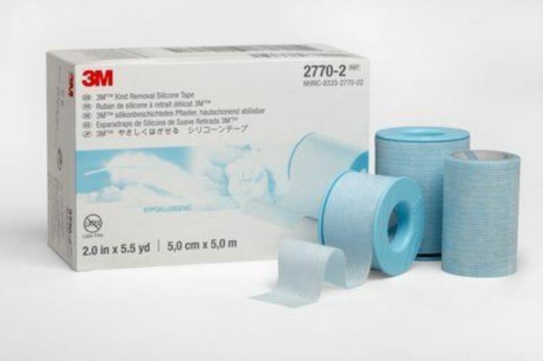 3M Kind Removal Silicone Medical Tape 2'' X 5-1/2 Yards 2770-2