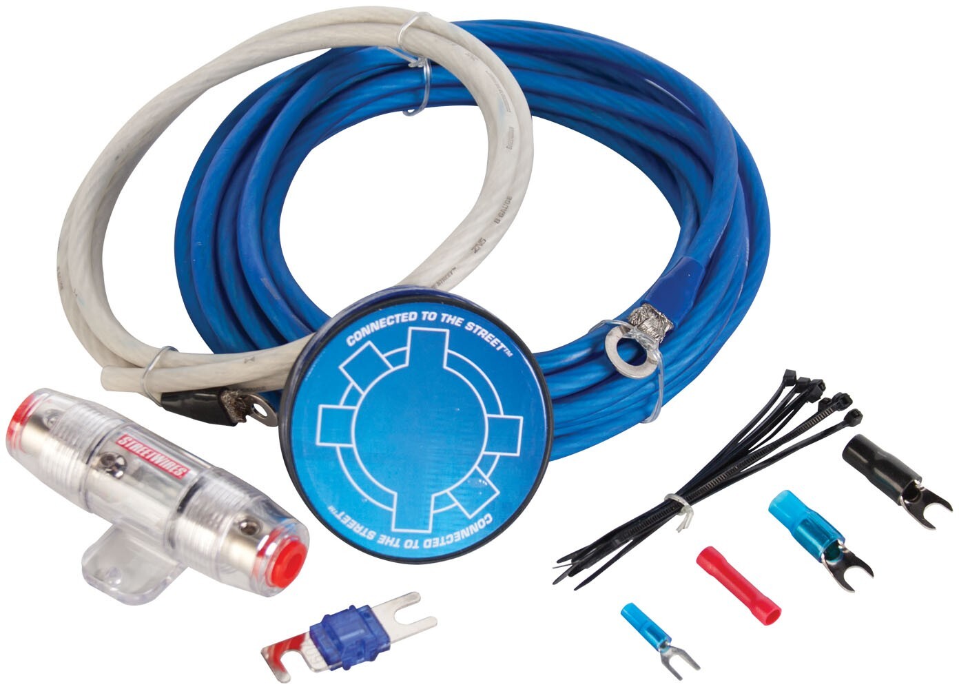 MTX StreetWires ZN5K-08 8 AWG Amplifier Installation Kit Amp Ultra Flex Cable