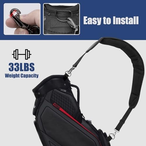 Golf Bag Strap Replacement Golf Bag Shoulder Strap Adjustable Single Padded