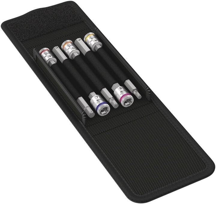 New Wera 8740 A HF Imperial 1/4" Drive Zyklop Bit Socket Set 5pc -P/N05003345001