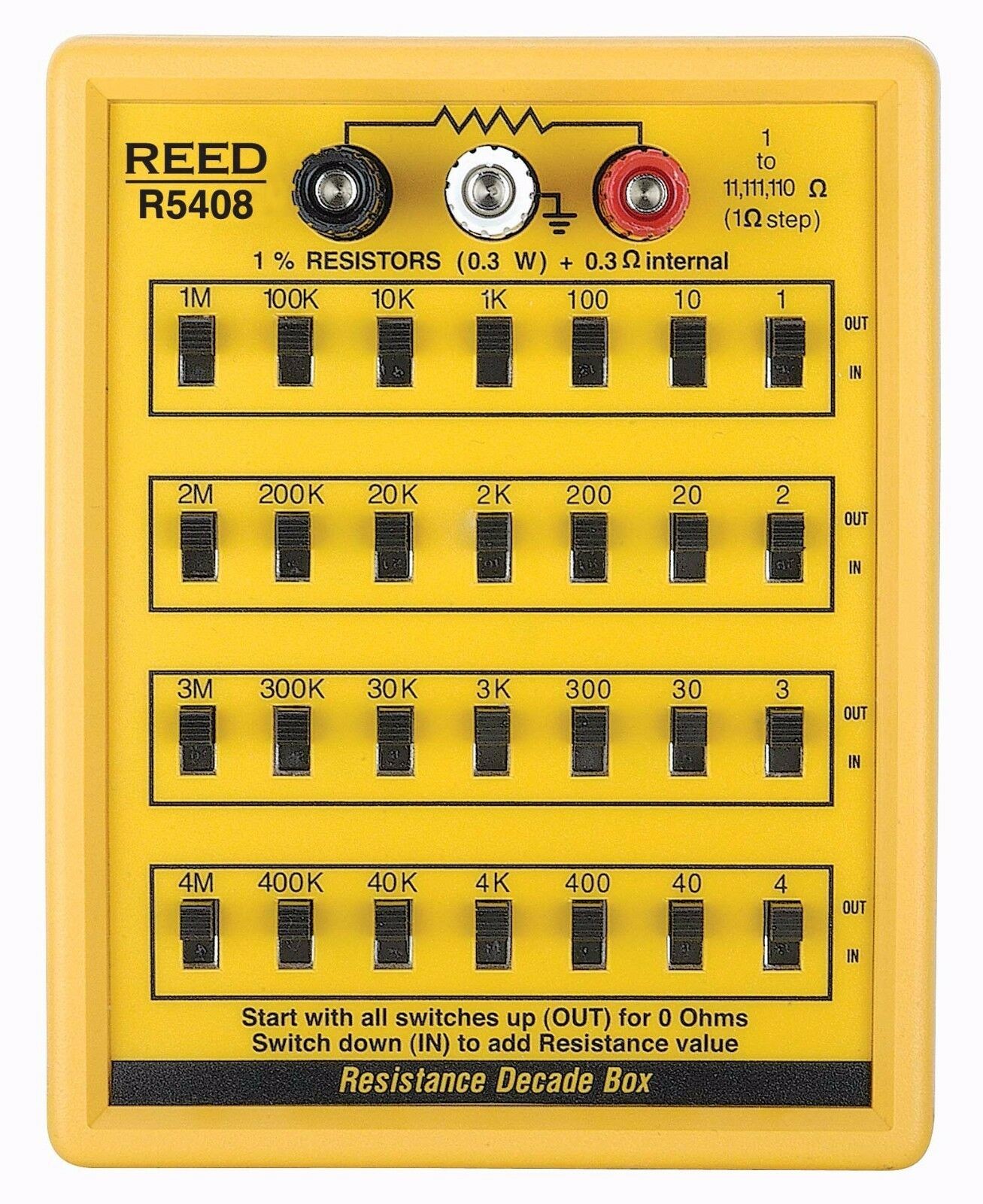 REED Instruments R5408 Resistance Decade Box