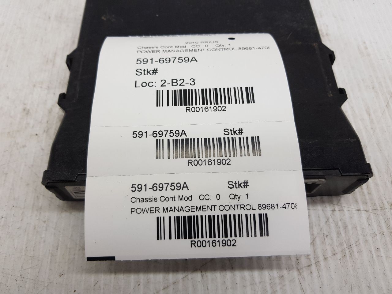 2010 TOYOTA PRIUS POWER MANAGEMENT CONTROL 89681-47081