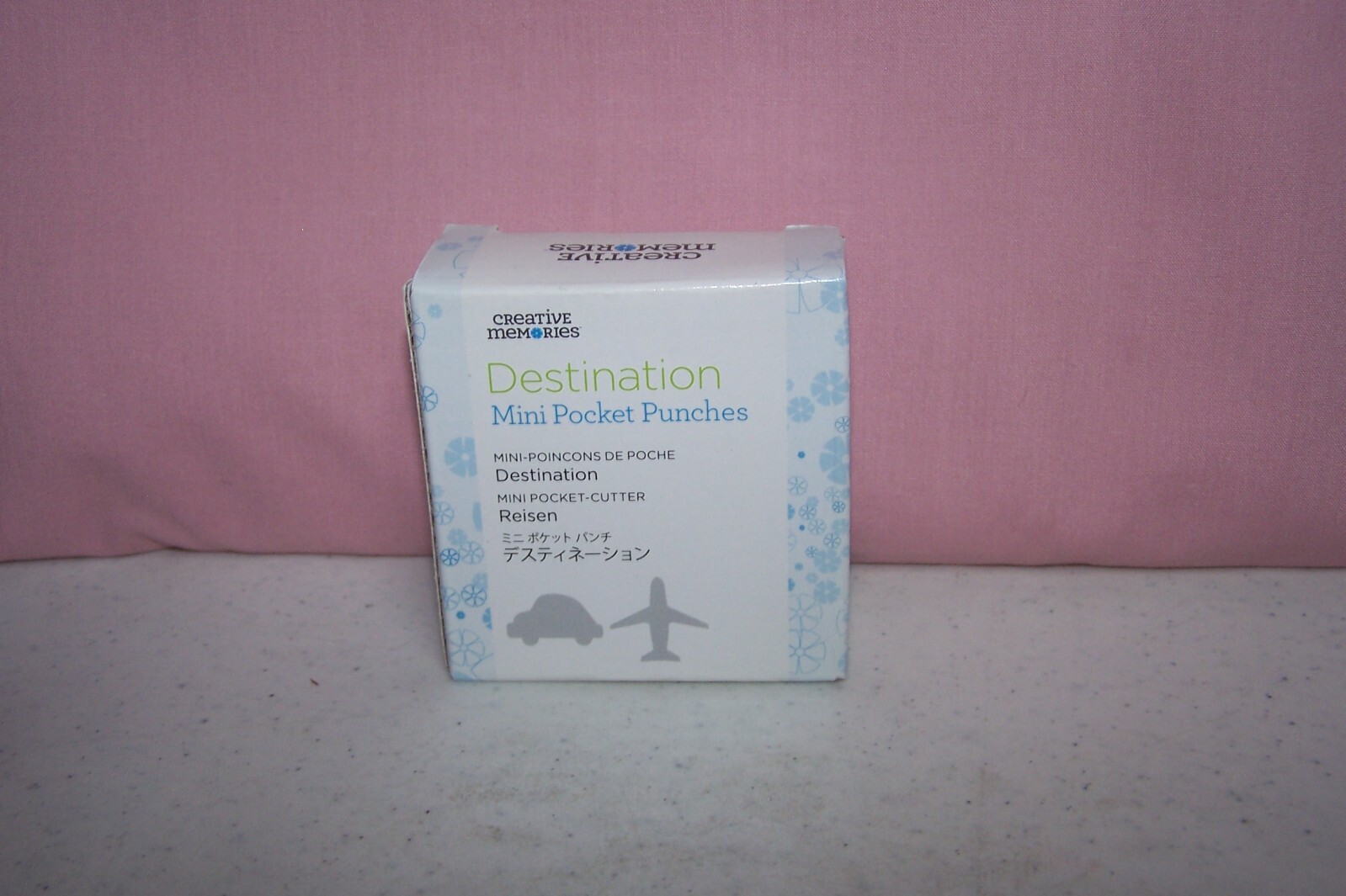 Creative Memories Mini Pocket Punches Destination 1 Car & 1 Airplane Punch n Box