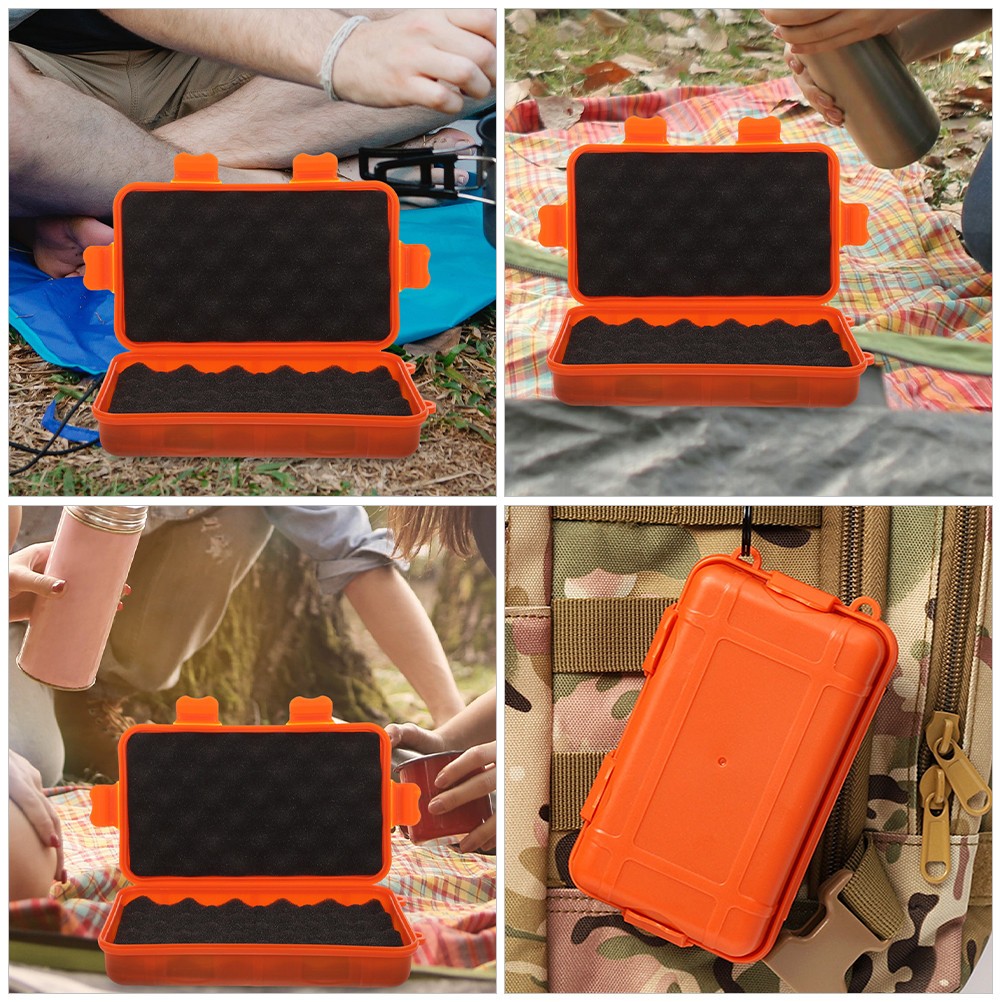 Survival Storage Container Box for Outdoor Device Organizer Tools