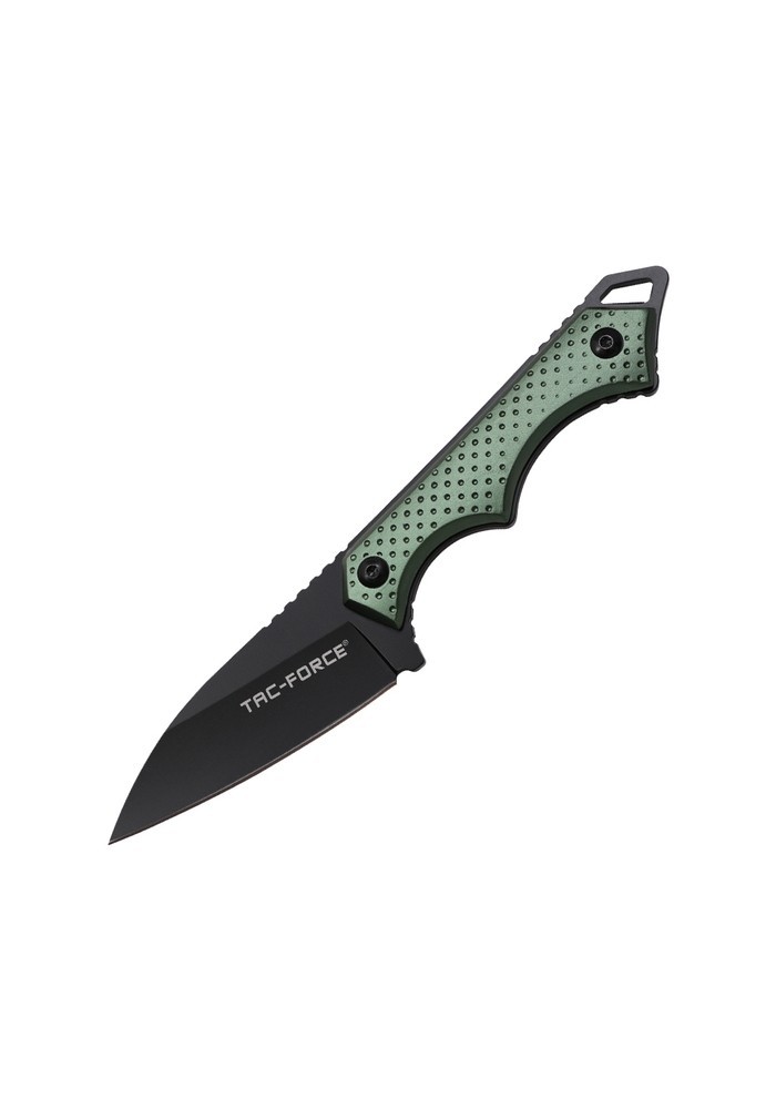 7" Tac Force EDC Fixed Blade Knife Kydex Sheath Horizontal Carry Green Handle