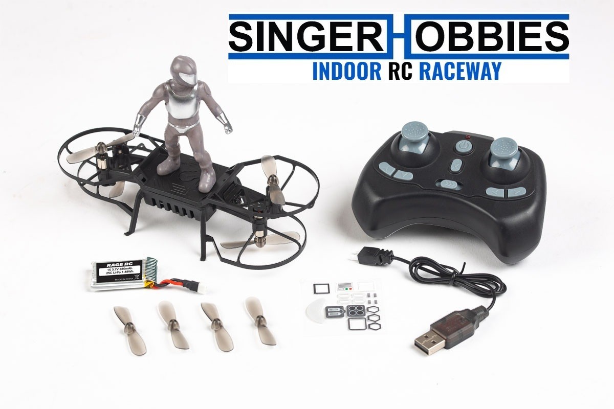 RAGE RC RGR4571 AeroBoard RTF, Radio Control Robot Drone