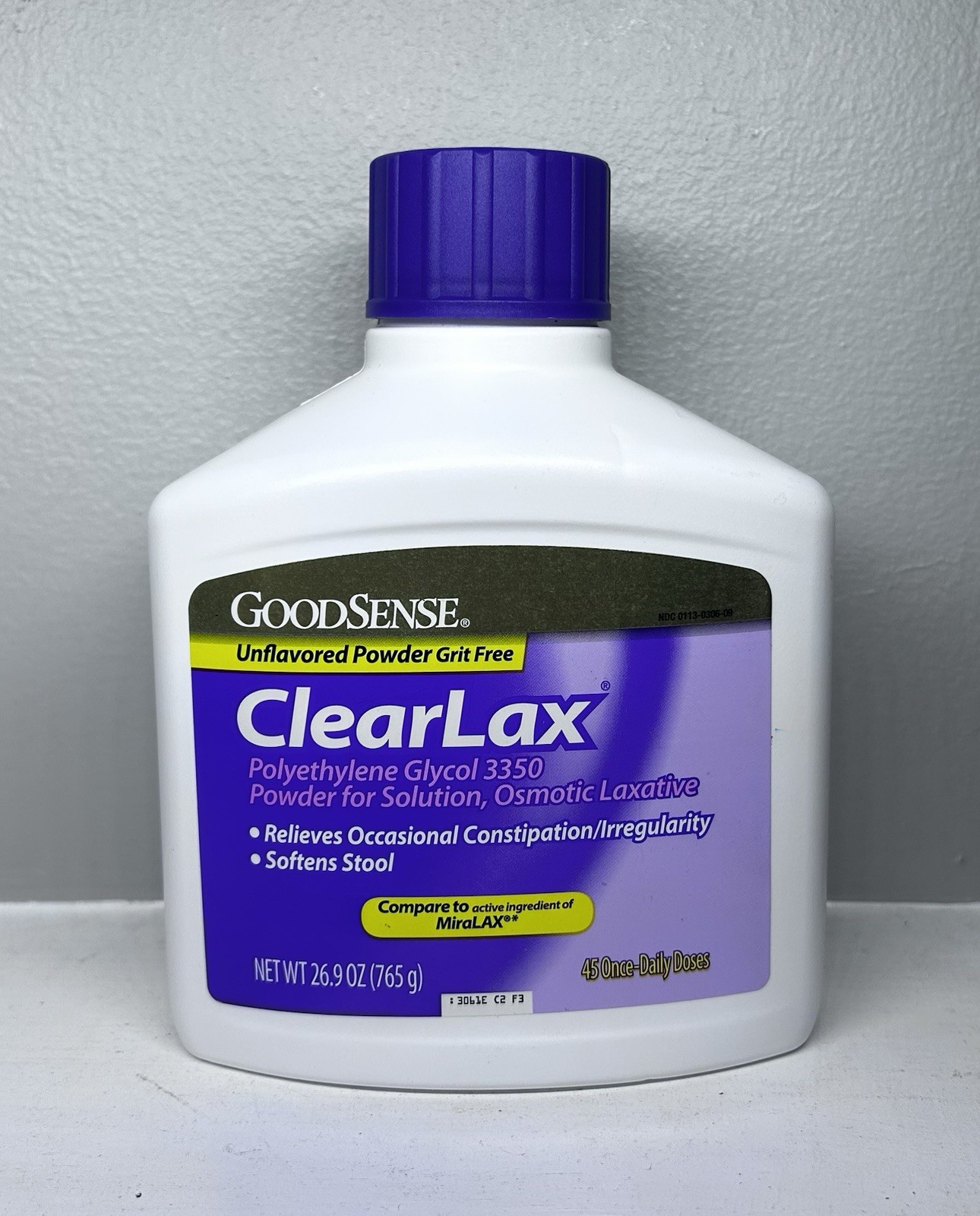 GoodSense ClearLax Polyethylene Laxative Unflavored Powder Grit Free - (26.9oz)