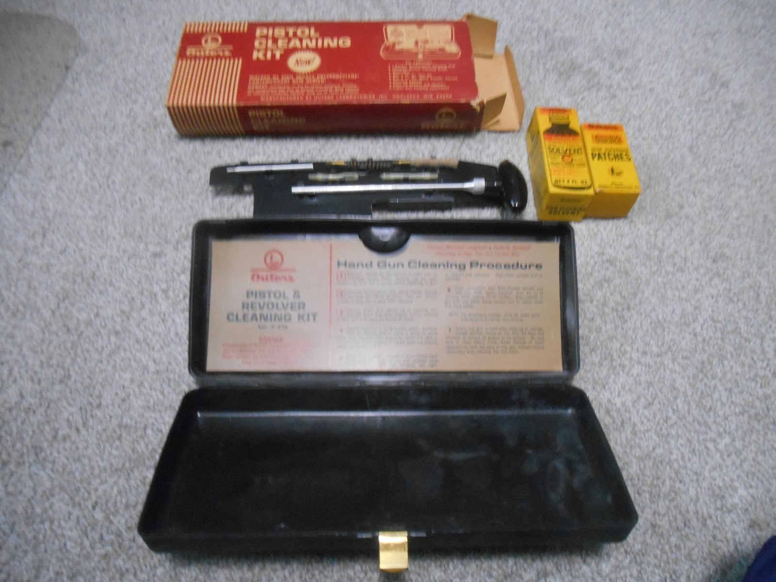 Outers Pistol Cleaning Kit #479 .22 Caliber Kit All Original Vintage