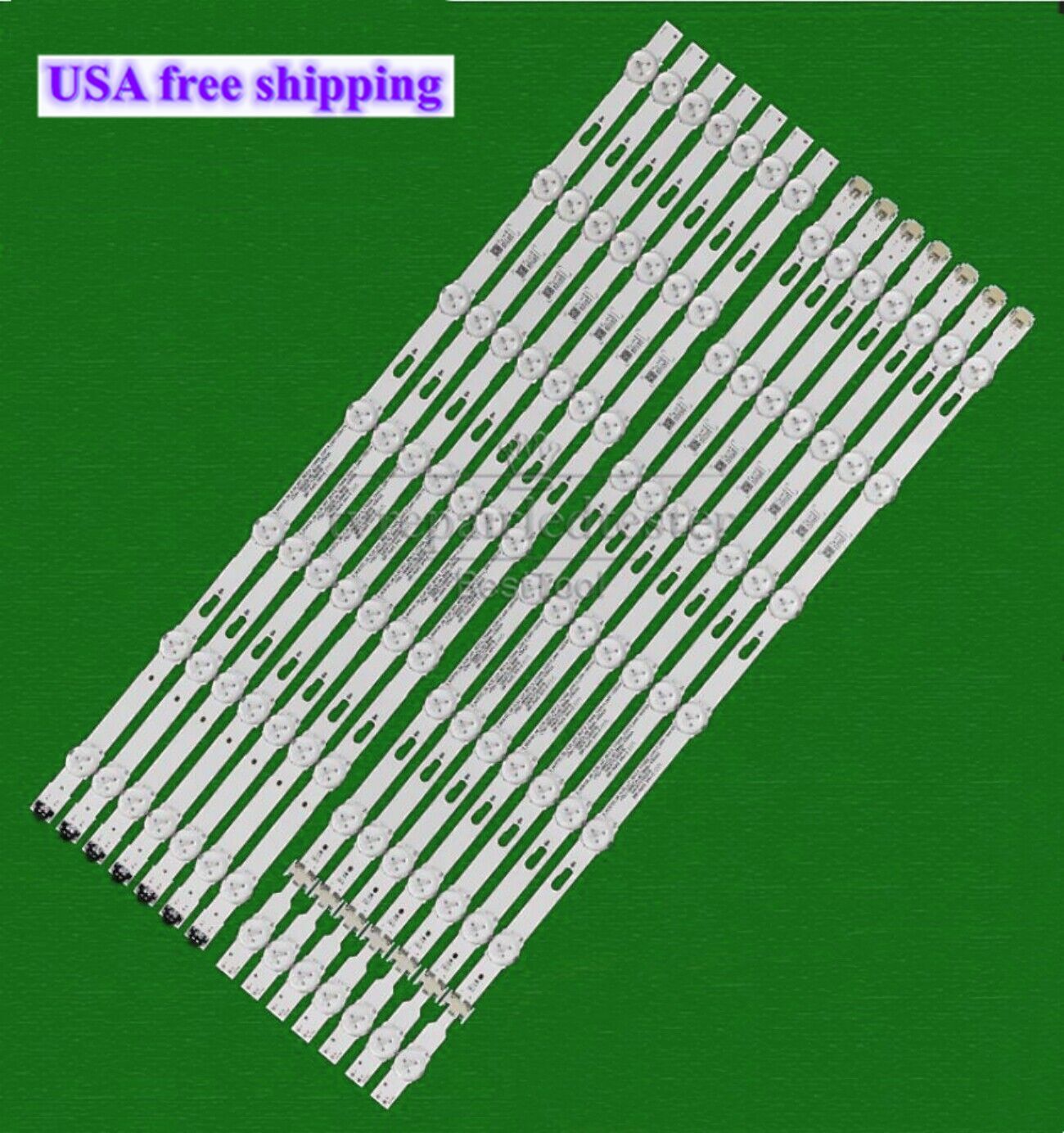 14Pcs/Set LED Strips For Samsung UE58MU6120WXXN UE58MU6122KXXH UE58MU6125KXXC