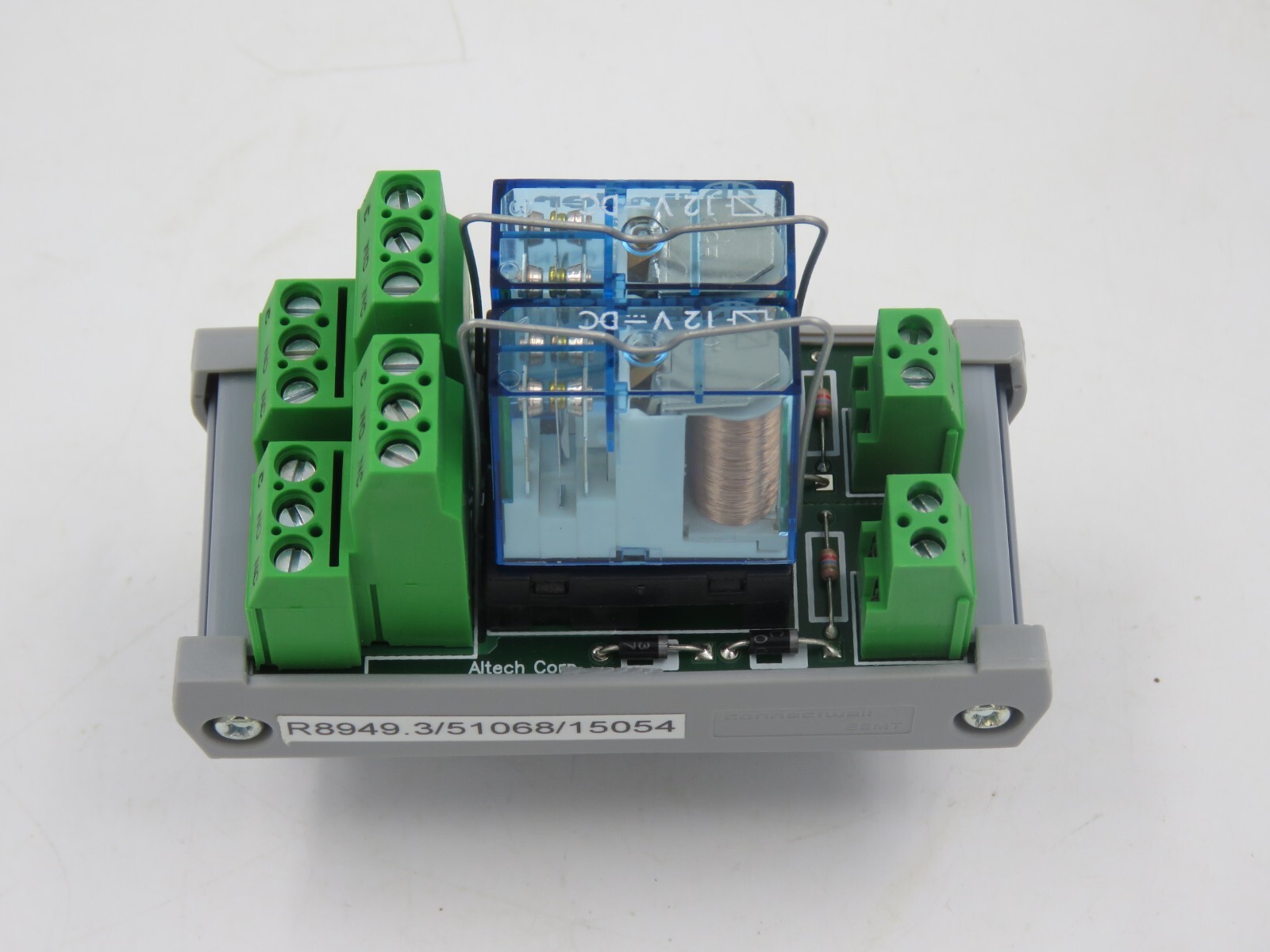 Altech 8949.3 Interface Relay Module 2Ch Isol, DPDT, Mod+Rel Type 40.52