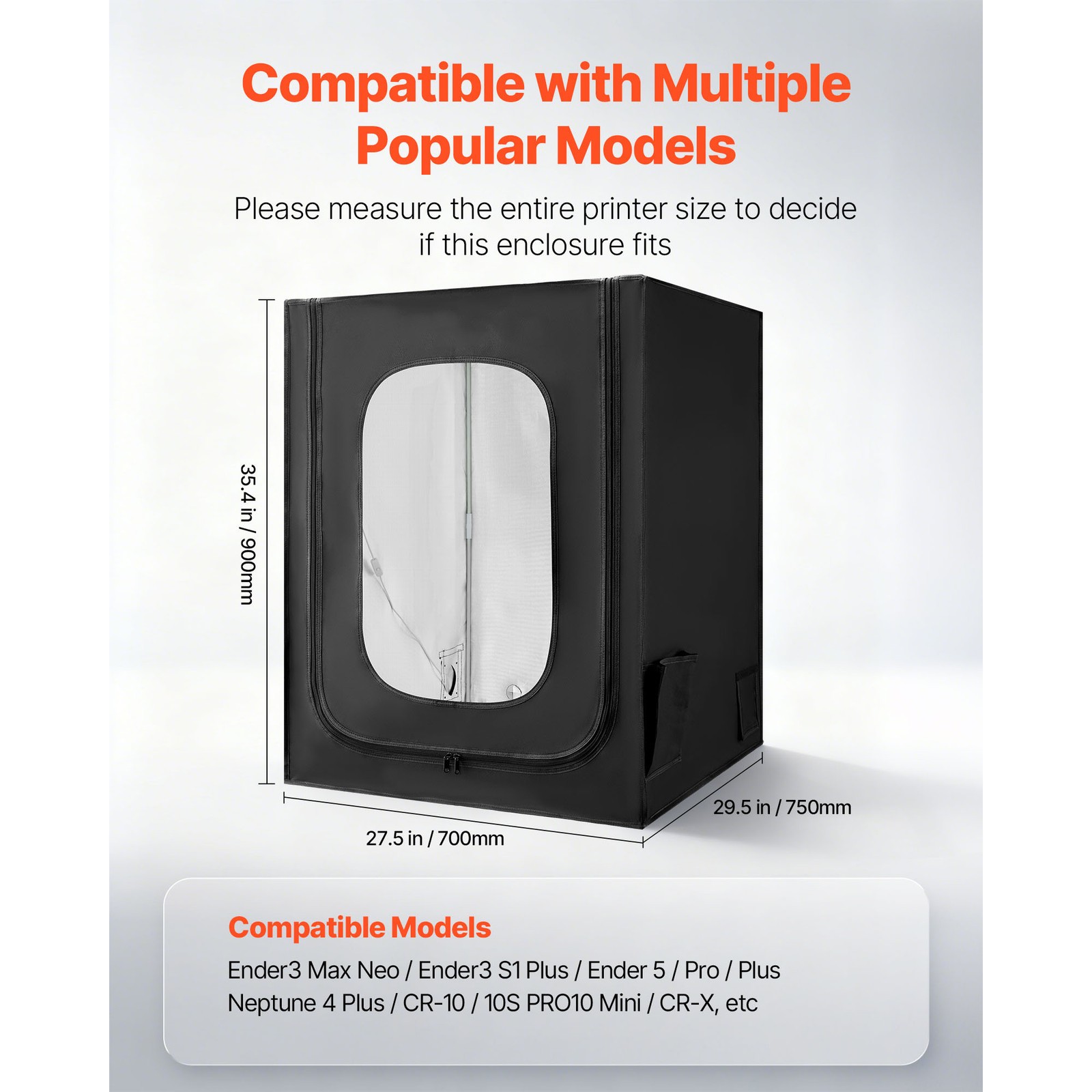 Uimoso 3D Printer Enclosure with LED for Creality/ELEGOO/Anycubic Models