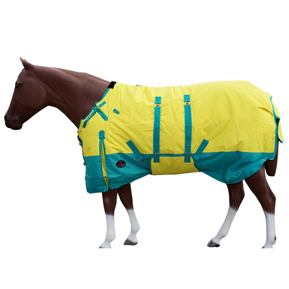 72" Hilason 1200D Winter Waterproof Turnout Horse Blanket Belly Wrap Yellow