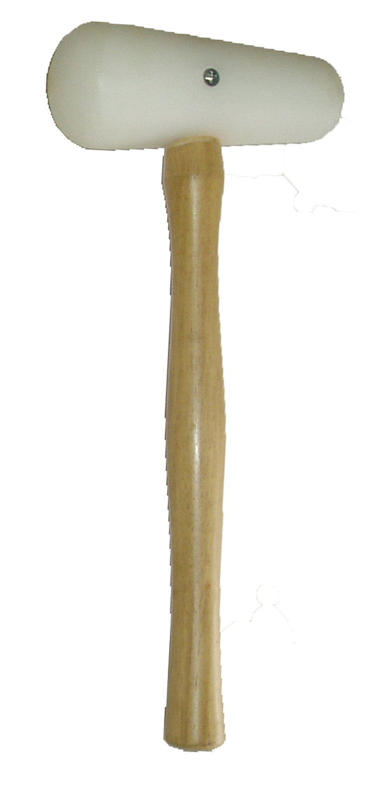 WHITE TEARDROP PLASTIC MALLET