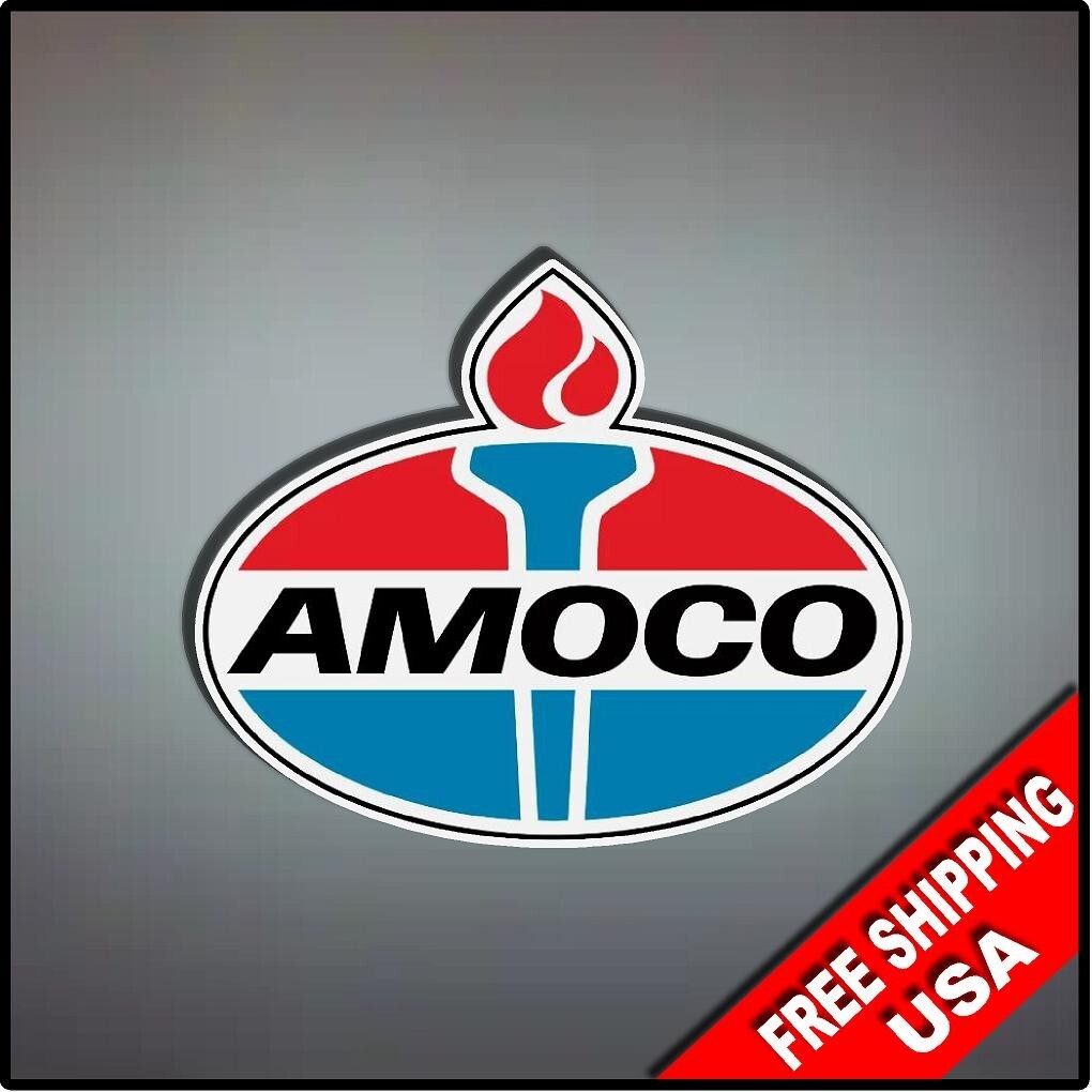 Amoco Gas 4.5" Vinyl Decal Sticker Warning Warning Gasoline Fuel Vintage