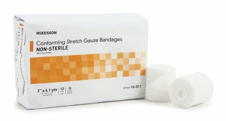 McKesson Conforming Stretch Bandage, Poly Blend, 2 Inch X 4.1 Yard, Case of 96