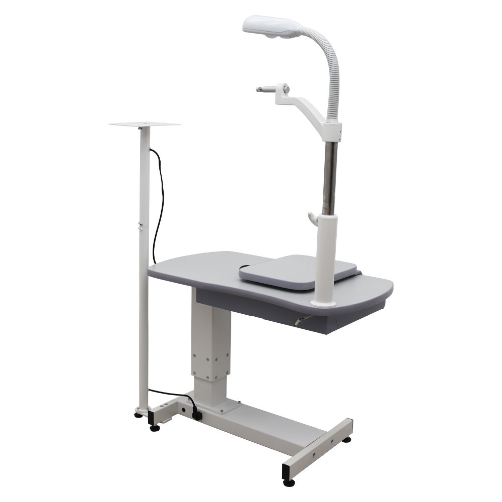 Auto Optometry Ophthalmic Eyeglass Test Table 110V Adjustable w/Vertical Pole