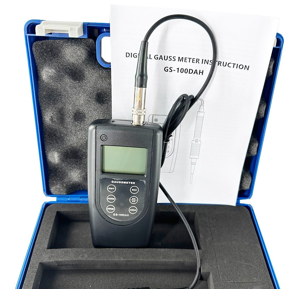 Gaussmeter Digital Tesla Gauss Meter AC DC Radiation Magnetic Field Tester