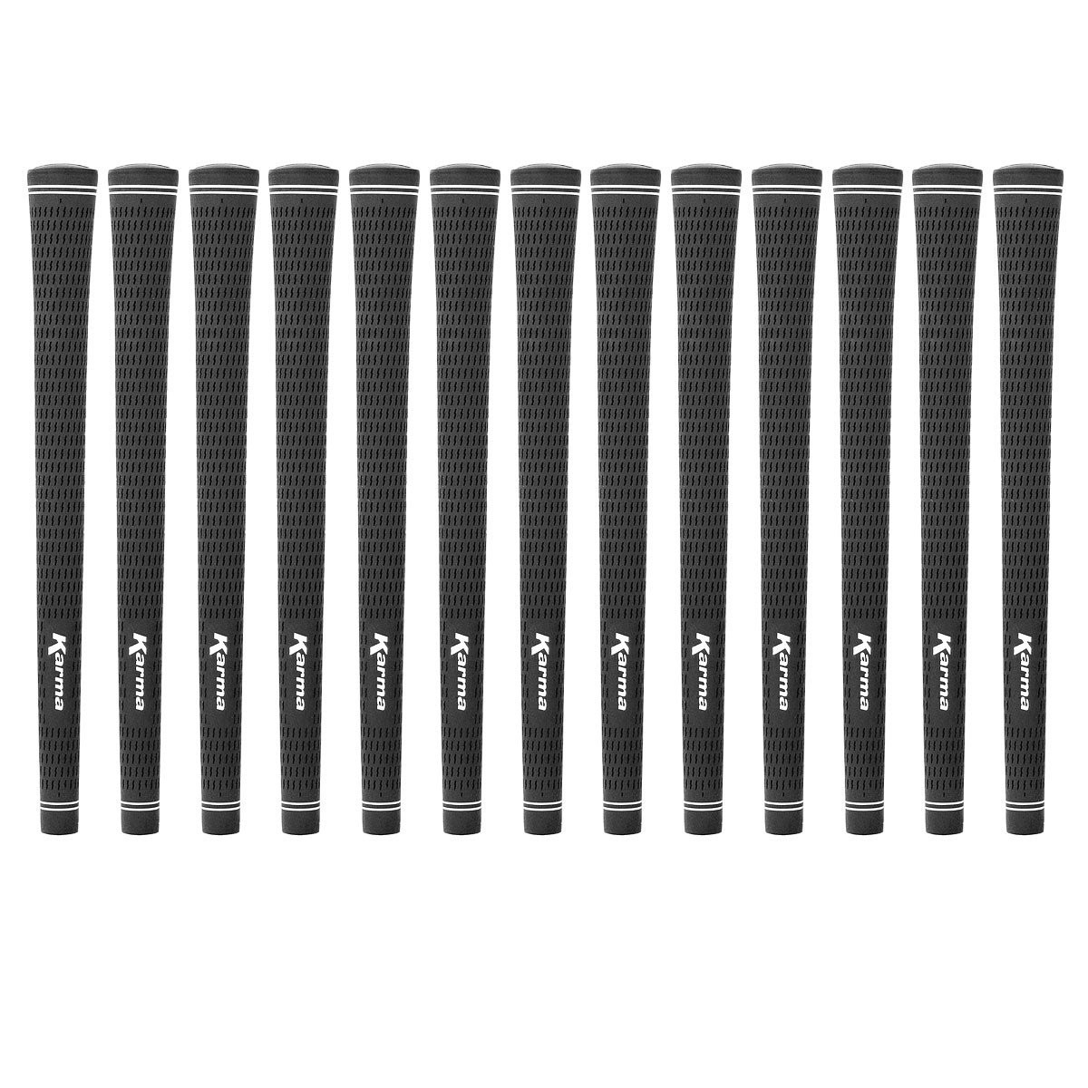 Karma Velour Black Midsize Golf Grips 13 Pack Comfortable Performance Grips