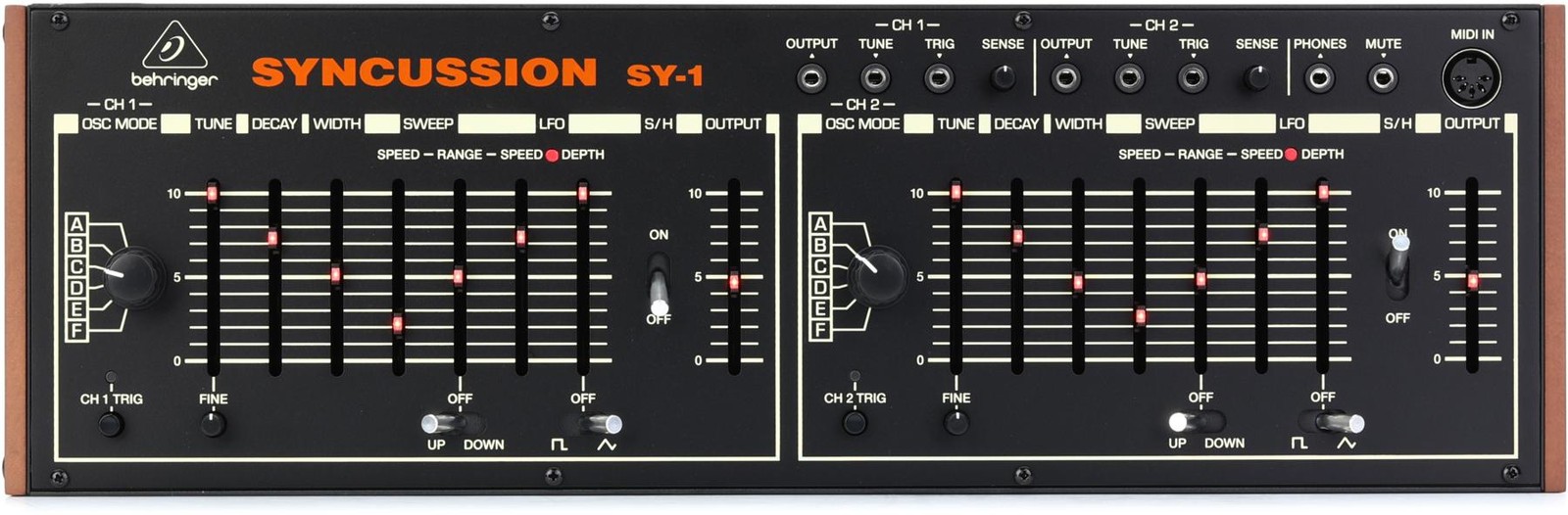 Behringer Syncussion SY-1 Dual-channel Analog Percussion Synthesizer