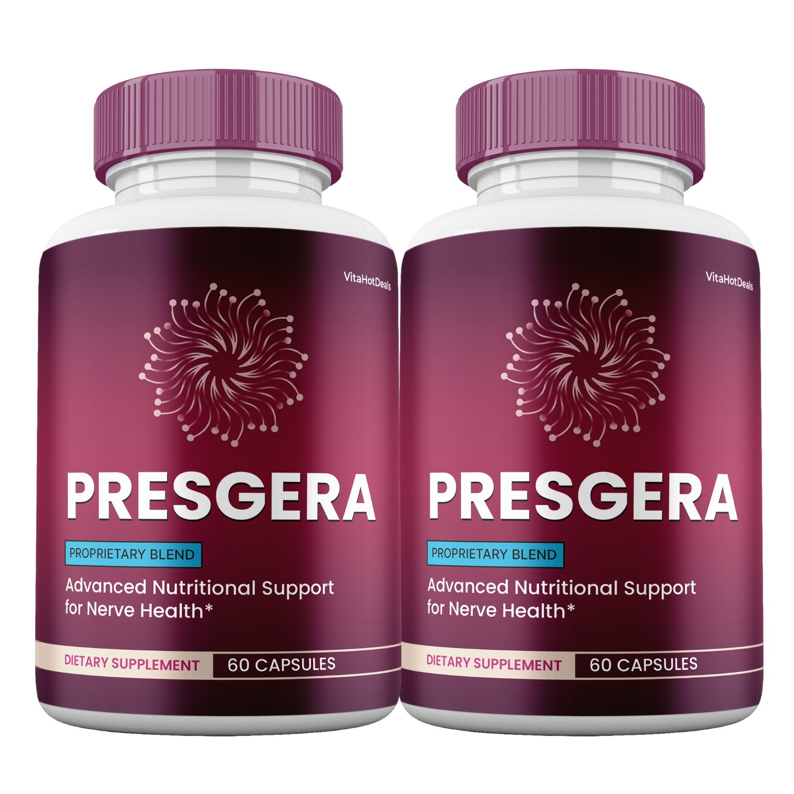 Presgera Capsules, Max Strength Nerve Health Supplement, Presgera (2 pack)