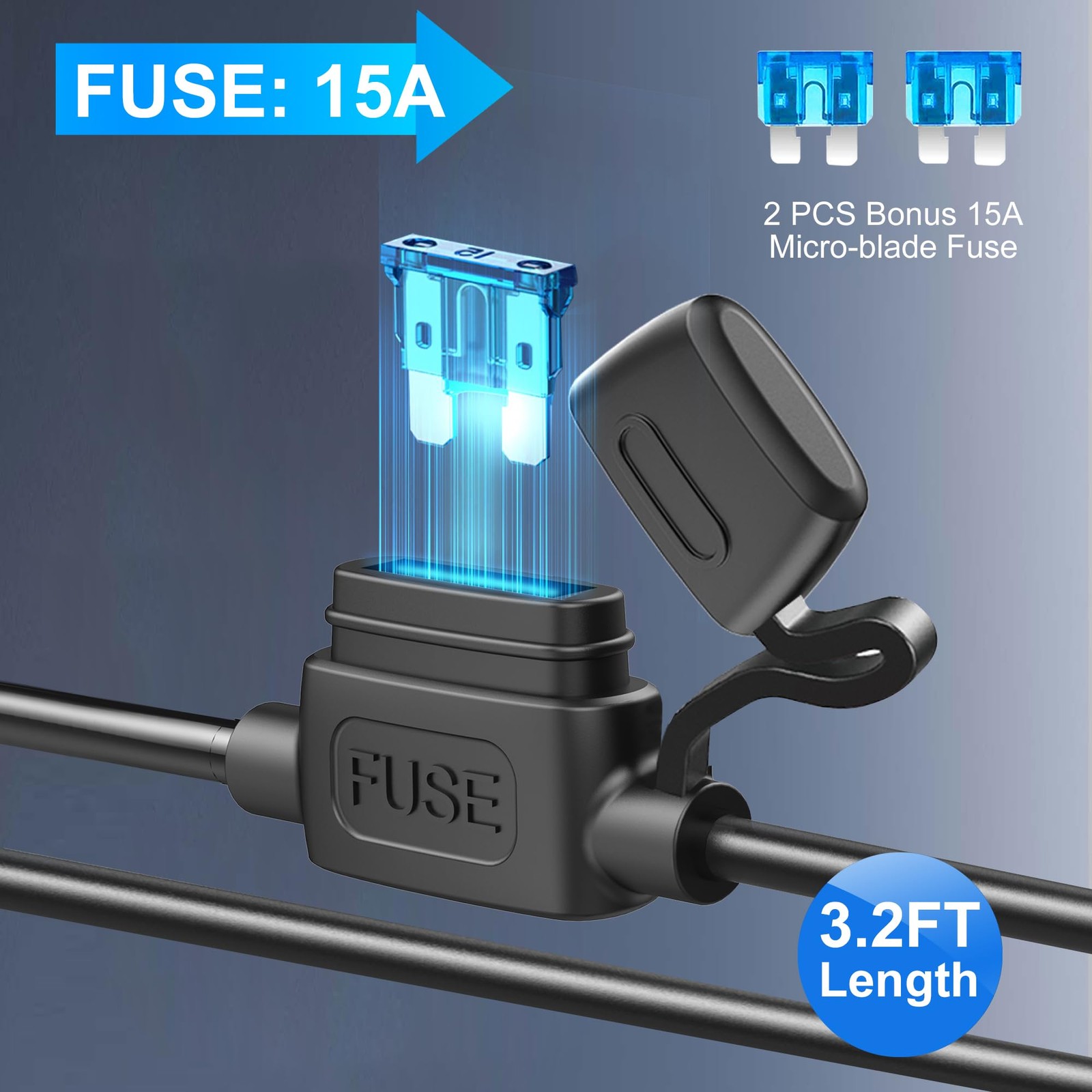 Cigarette Lighter Splitter Adapter 216W 4 Socket USB C PD30W QC3.0 12V 24V