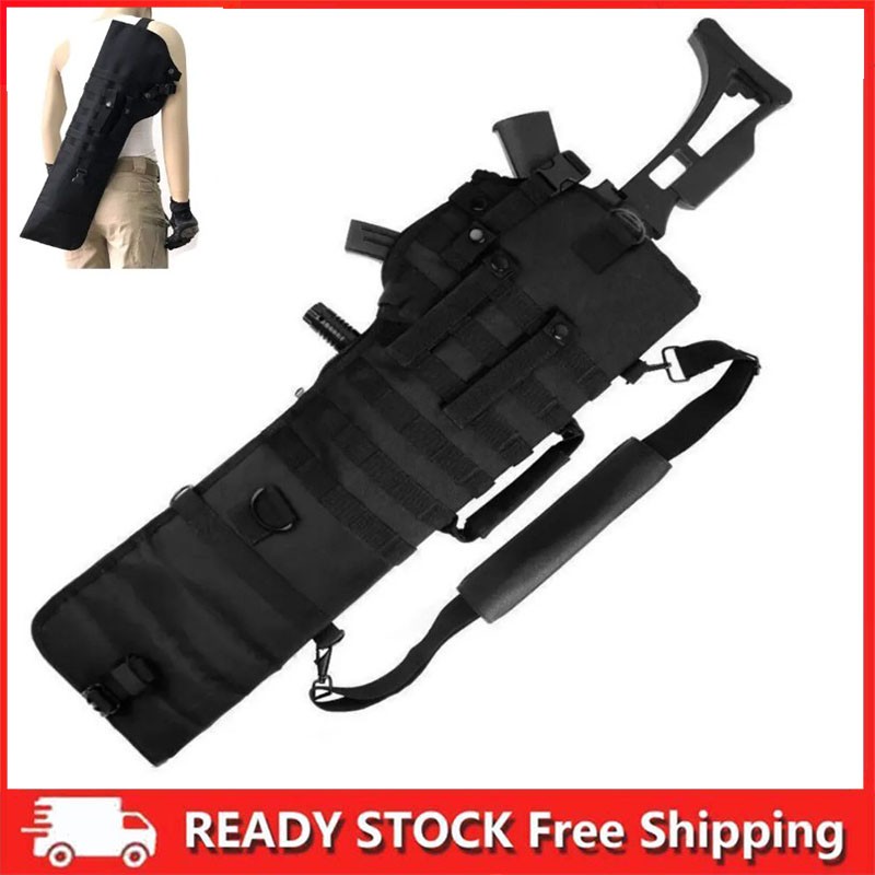 Tactical Rifle Scabbard Backpack Holster Shotgun Bag Long Gun Protection Carrier
