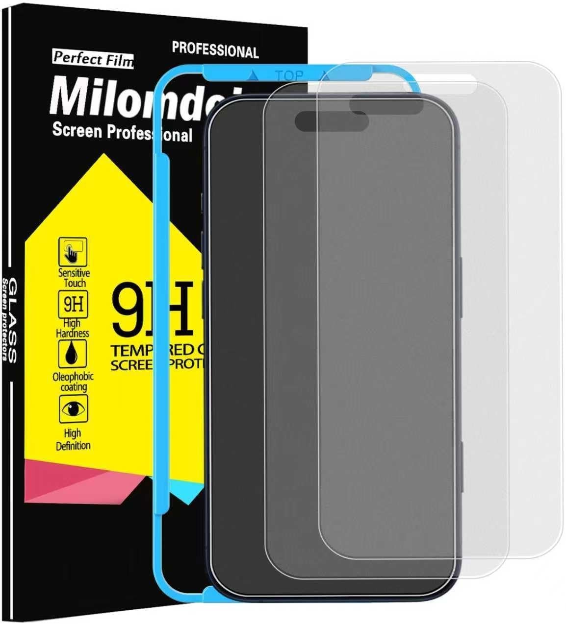 3 Pack Matte Screen Protector for Iphone 17 Pro Max [Phone Case Friendly] Temper
