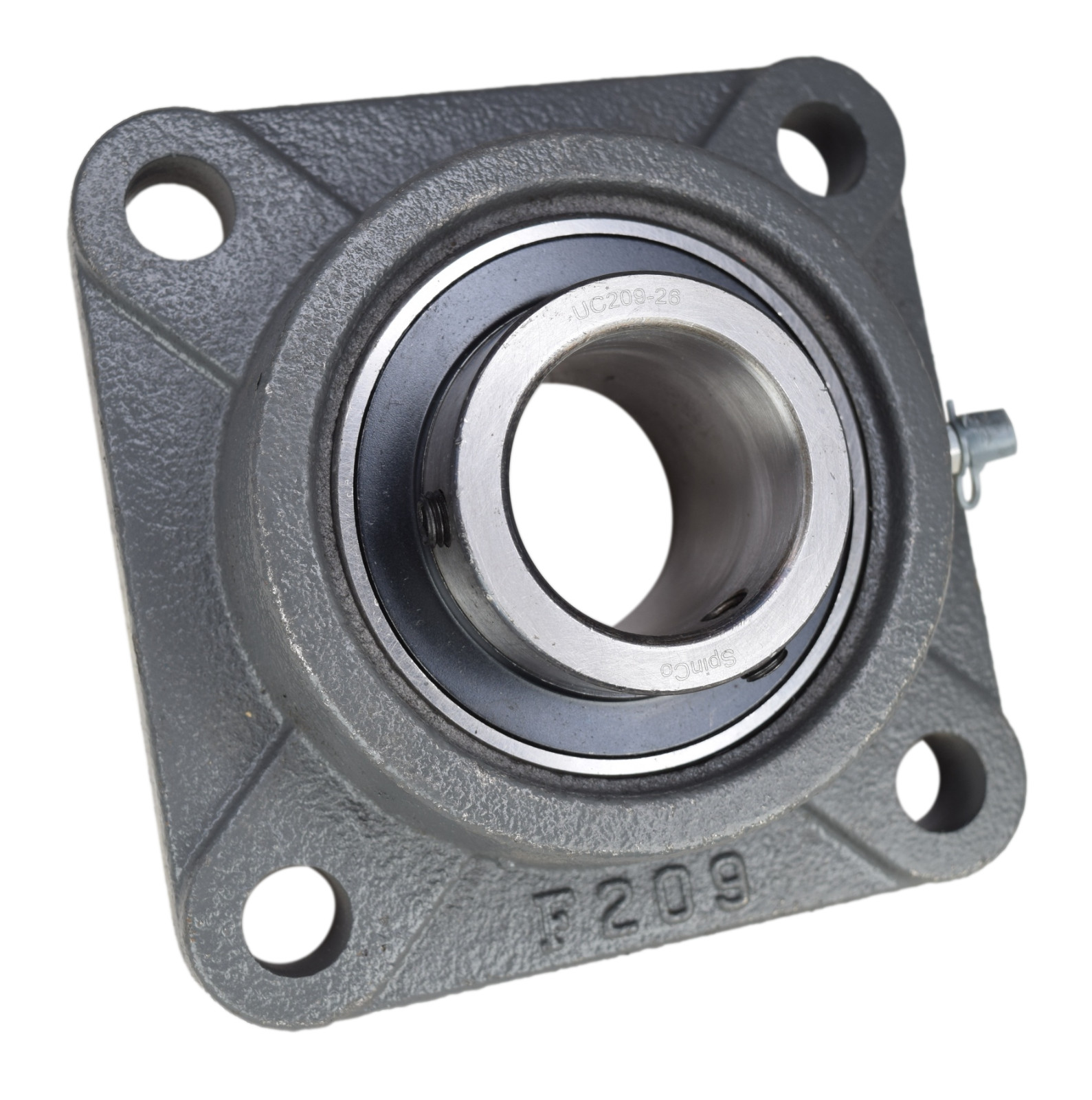 1-5/8" Four Bolt Flange Bearing UCF209-26, F4B-SC-110, VF4S-226, SF-1-5/8 SpinCo