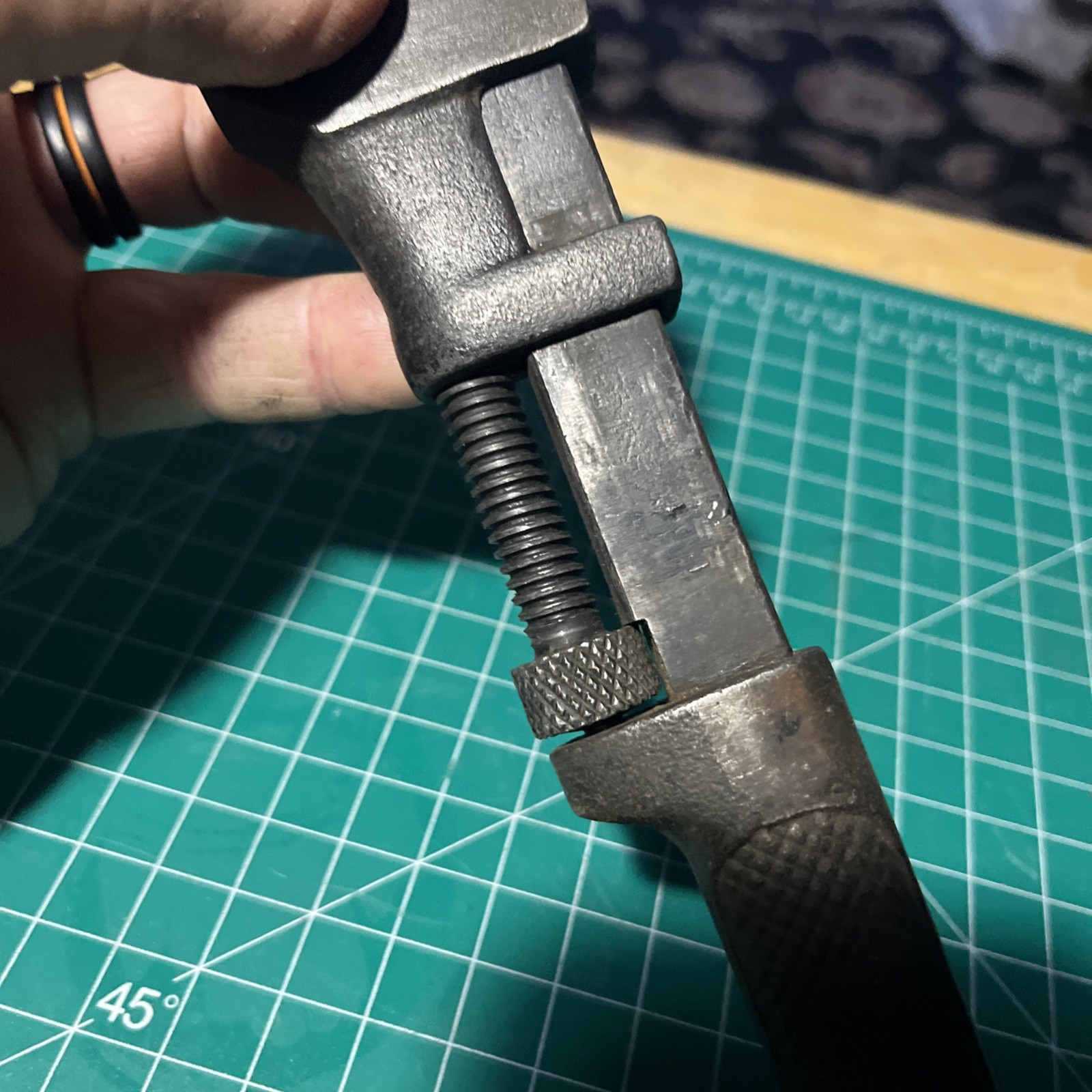 Vintage Pexto 8" Monkey Wrench, All Metal